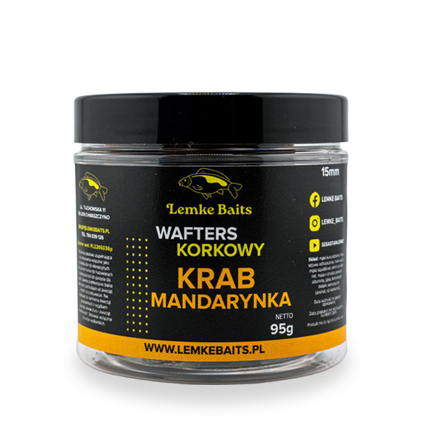 Wafters korkowy KRAB MANDARYNKA 15mm